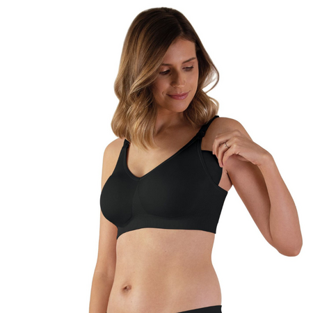 Sutien fara cusaturi pentru alaptat Body Silk, Masura S, Negru, Bravado 527760