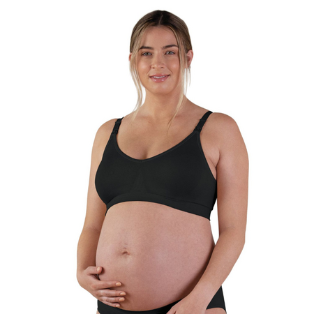 Sutien fara cusaturi pentru alaptat Body Silk, Masura S, Negru, Bravado 527756