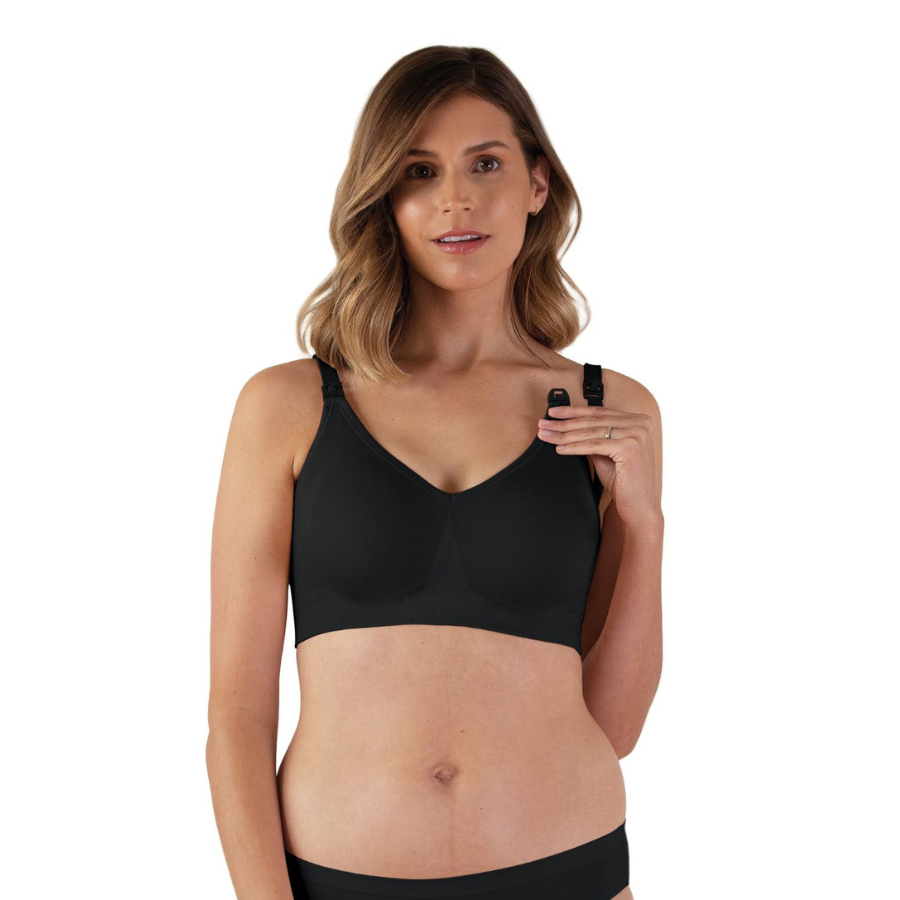 Sutien fara cusaturi pentru alaptat Body Silk, Masura XL, Negru, Bravado