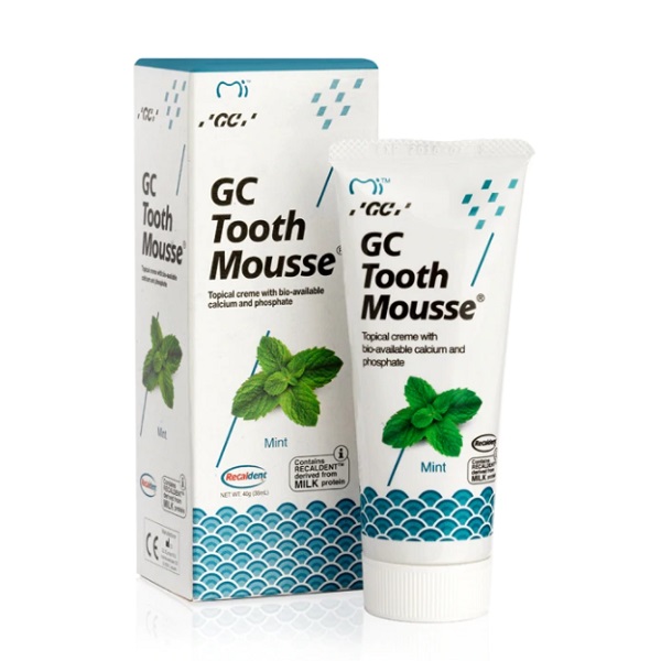 Crema topica pe baza de apa cu aroma de Menta Tooth Mousse, 40 g, GC