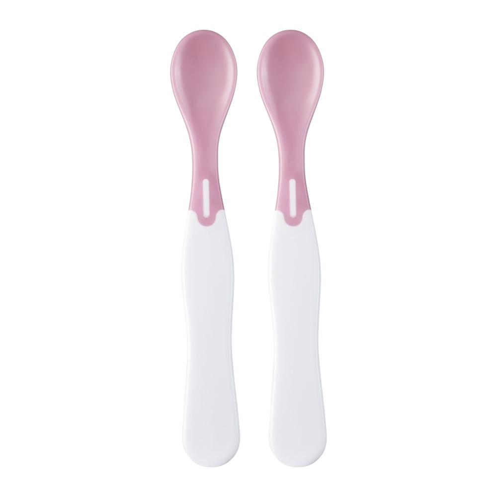 Set de lingurite termice, 2 bucati, Pink, Mininor