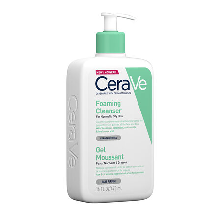 Gel de curatare spumant pentru piele normal-grasa, 473 ml, CeraVe 501035