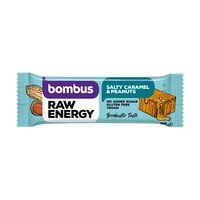 Baton energizant cu caramel sarat Raw Enegry, 50 g, Bombus
