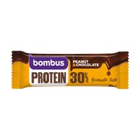 Baton proteic cu arahide si ciocolata, 50 g, Bombus