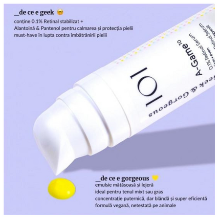 Ser cu retinal 0,1% A-Game, 30 ml, Geek&Gorgeous 631065