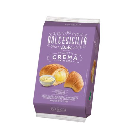 Croissant cu vanilie, 6x45 gr, Dais