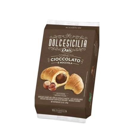 Croissant cu ciocolata si alune, 6x 45 g, Dais