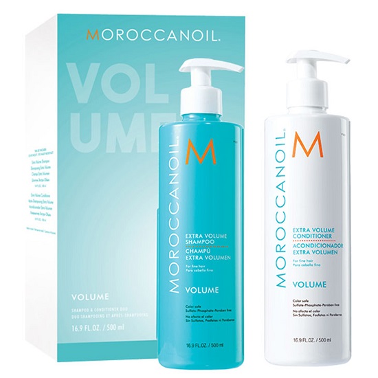 Pachet Duo Volume Sampon si balsam, 500 ml, Moroccanoil