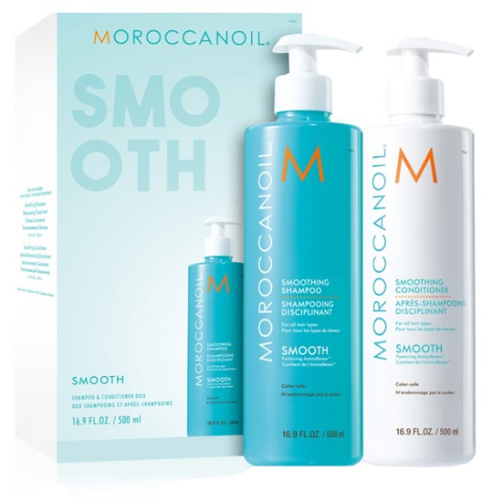 Pachet Duo Smooth, Sampon si balsam, 500 ml, Moroccanoil