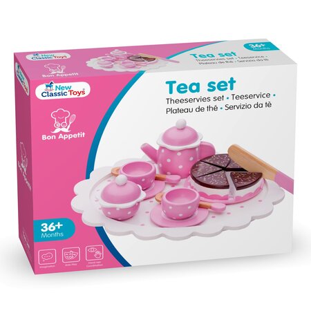 Set de ceai cu tavita, + 3 ani, New classic toys 529718