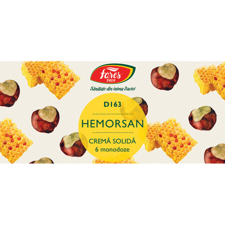 Hemorsan crema solida, 6 monodoze, Fares 698793