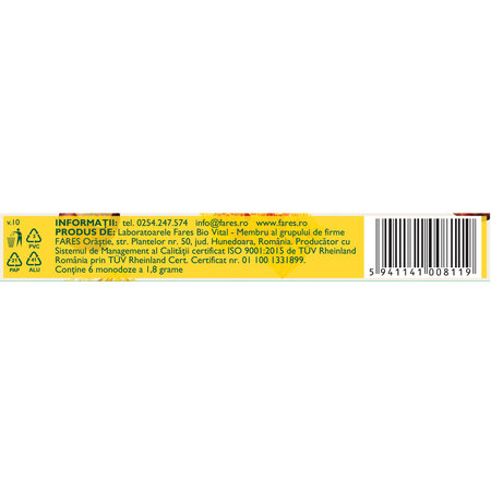 Hemorsan crema solida, 6 monodoze, Fares 698794