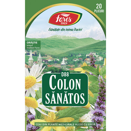 Ceai Colon Sanatos, 20 plicuri, Fares 721243