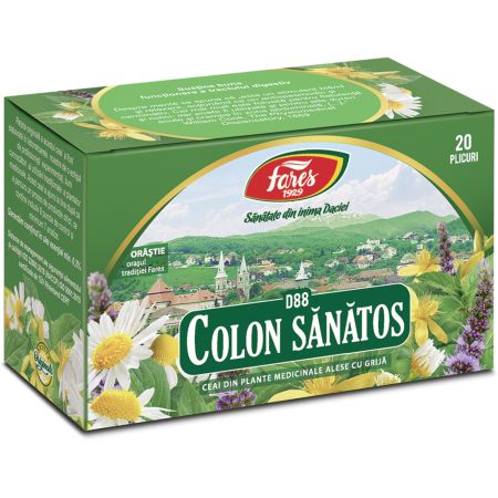 Ceai Colon Sanatos, 20 plicuri, Fares