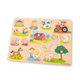 Puzzle Lemn Ferma 17 Piese, + 2 ani, New classic toys 529730