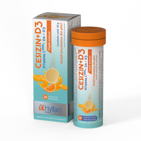Cesizin + D3, 10 comprimate efervescente, Hyllan
