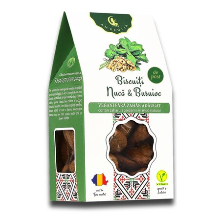 biscuiti vegani cu nuca si busuioc ambrozia