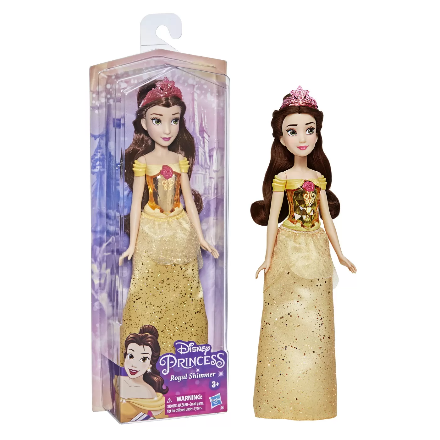 Papusa stralucitoare Belle, 29 cm, Disney Princess