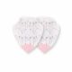 Set 2 bavete cu inel de dentitie, 22x28 cm, Arrow Pink, Fillikid 530140