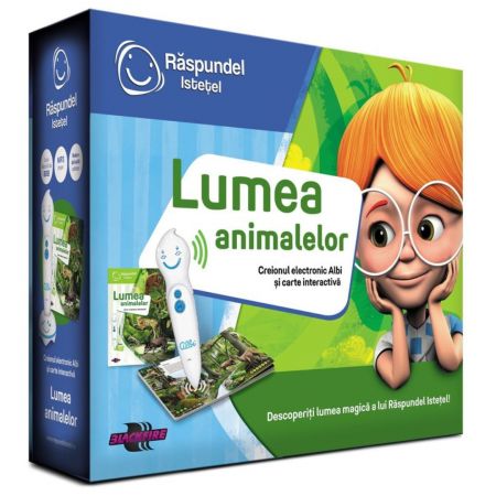 Pachet creion si carte interactiva, Lumea Animalelor