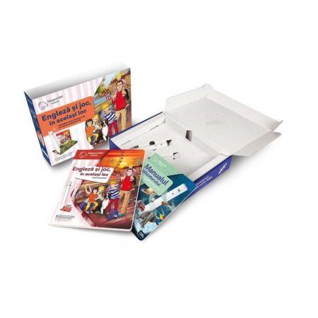 Pachet creion si carte interactiva Engleza si joc in acelasi loc, 6 ani+, Raspundel Istetel 741683