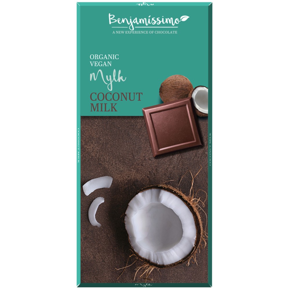 Ciocolata Bio cu cocos, 70 g, Benjamissimo