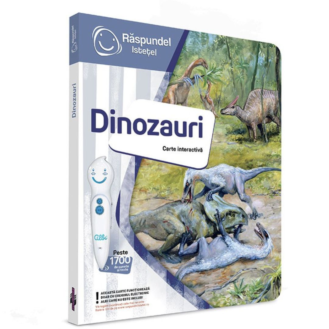 Carte interactiva Dinozauri, +6 ani, Raspundel Istetel