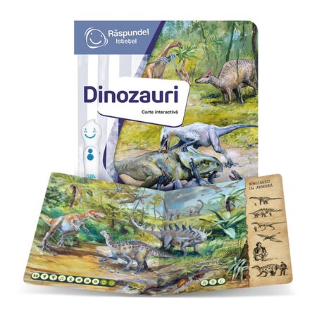 Carte interactiva Dinozauri, +6 ani, Raspundel Istetel 530287