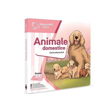 Carte interactiva, +2 ani, Animale Domestice, Raspundel Istetel 530327