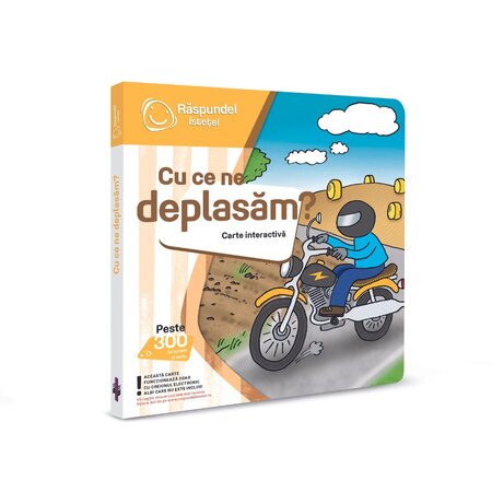 Carte interactiva Cu ce ne deplasam, +2 ani, Raspundel Istetel 530334