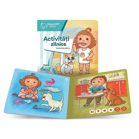 Carte interactiva Activitati Zilnice, +2 ani, Raspundel Istetel 530338