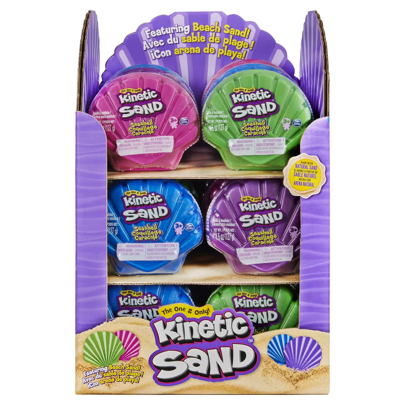 Nisip kinetic Seashell, 127 g, Kinetic Sand