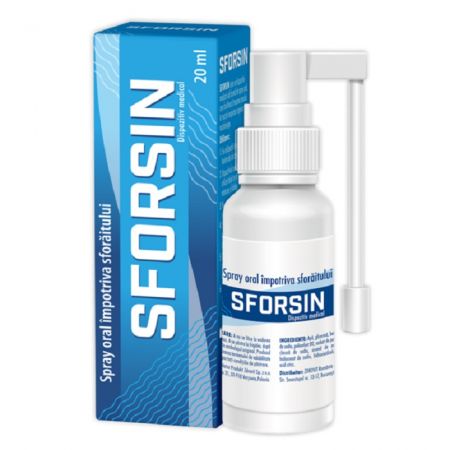 Sforsin Spray oral impotriva sforaitului, 20 ml, Zdrovit