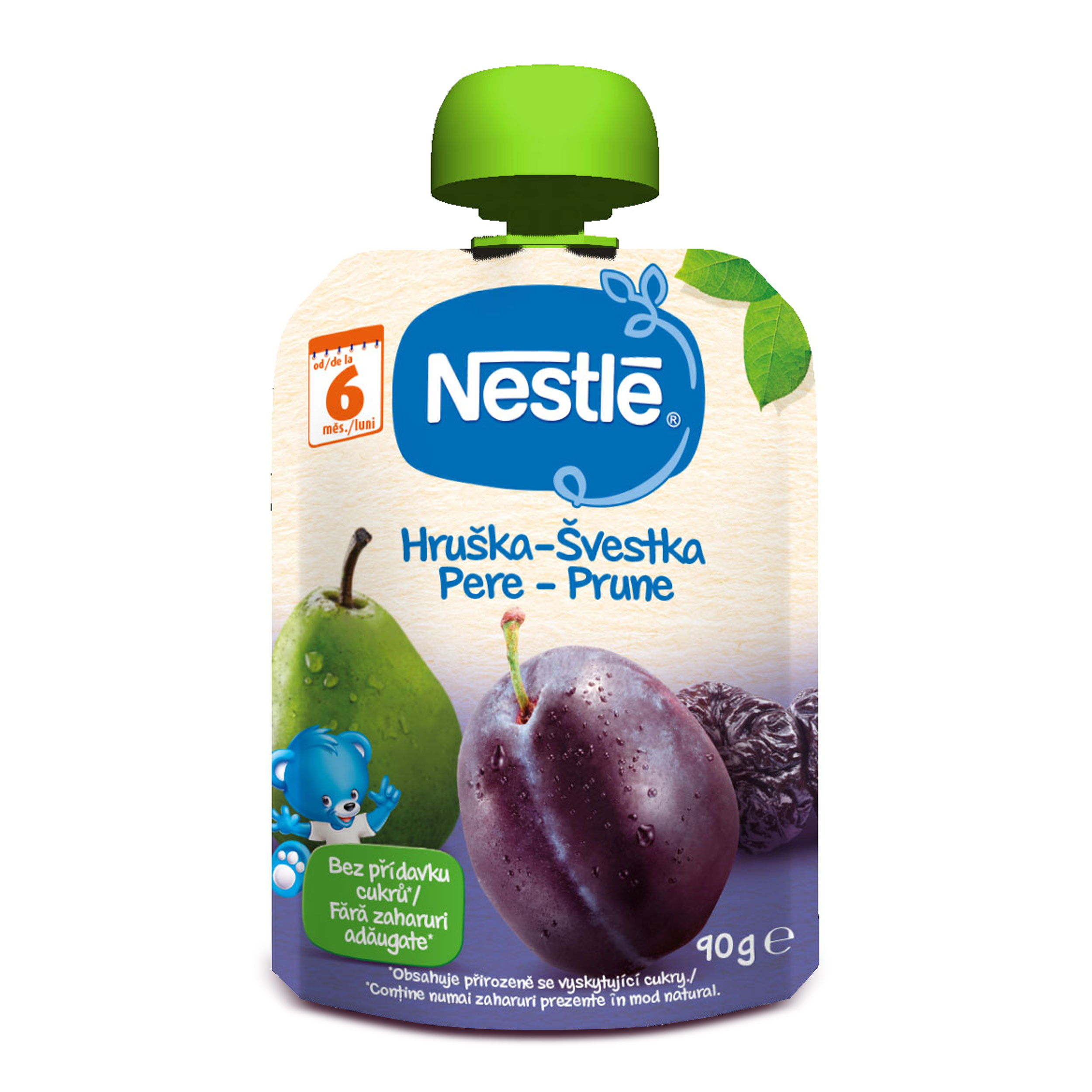 Piure din pere si prune, 90 g, Nestle