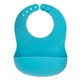 Bavetica din silicon moale cu buzunar colector Eat`n Tidy, 3 luni+, Albastra, Reer 531490