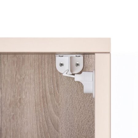 Set 4 incuietori magnetice pentru sertare si usi de dulapuri, Alb, 6-36 luni, Reer 531526
