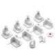 Set 4 incuietori magnetice pentru sertare si usi de dulapuri, Alb, 6-36 luni, Reer 531528