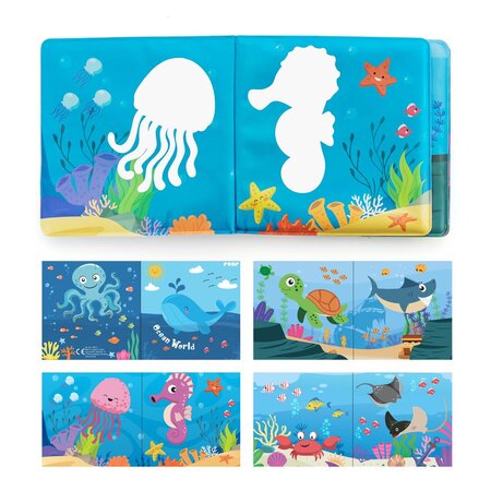 Carticica de baie plutitoare MyHappyBath Book, 6 luni+, Reer 531529