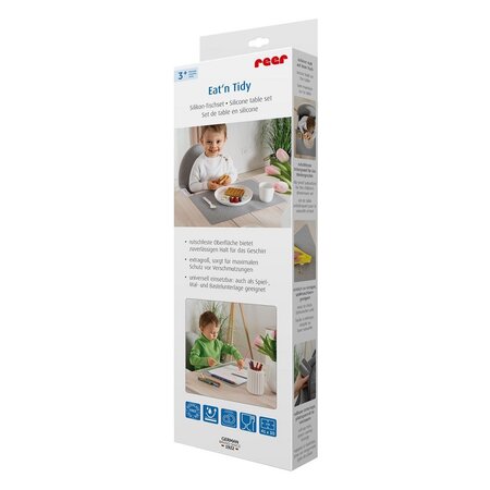 Suport din silicon pentru farfurii, Gri, Reer 531607