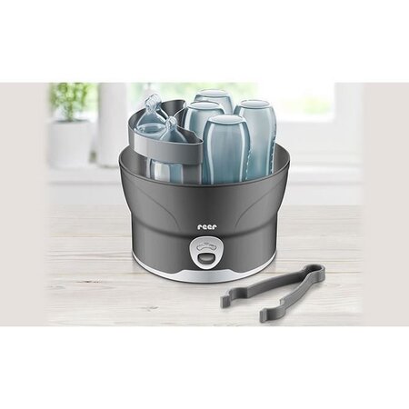 Sterilizator VapoMat S cu abur pentru biberoane, Gri