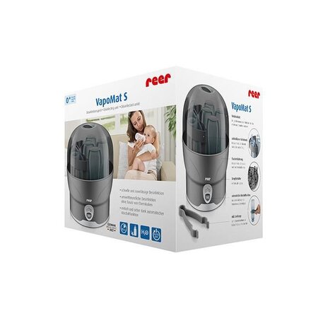 Sterilizator VapoMat S cu abur pentru biberoane, Gri, Reer 531627
