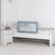 Bariera protectie anticadere din pat, 100x50 cm, Albastru/Gri, Reer 531660