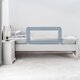 Bariera protectie anticadere din pat, 100x50 cm, Albastru/Gri, Reer 531659