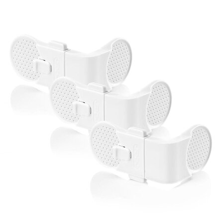 Set 3 sigurante pentru blocarea sertarelor si usilor de dulap, Reer 531745