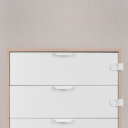 Set 3 sigurante pentru blocarea sertarelor si usilor de dulap, Reer 531742