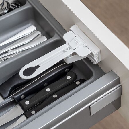 Set 2 sigurante pentru sertare, Alb, Reer 531771