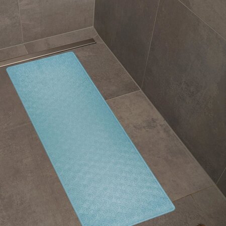 Covoras de baie antialunecare cu ventuze, 97x36 cm, Albastru, 76033, Reer 531822