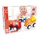 Set 3 masinute cu motor Pull-back, 24 luni+, Hape 531921