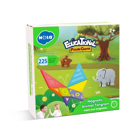 Joc educational Tangram magnetic, 2 ani+, Hola 532036