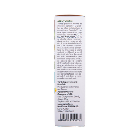 Picaturi cu Propolis respiratie libera, 20 ml, Albina Carpatina 816895